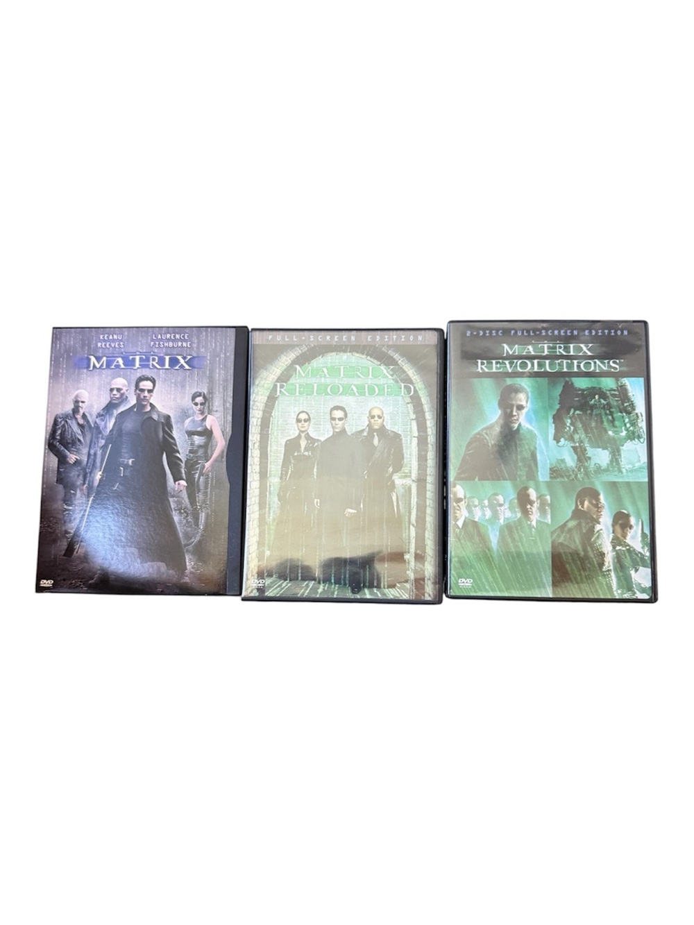The Matrix Trilogy DVD Set - The Matrix Trilogy DVD Lot - Original, Reloaded, Re